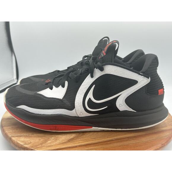 Nike Kyrie Low 5 Shoes Mens Size 10 Black White Red Zoom Basketball DJ6012-001 - Picture 5 of 10